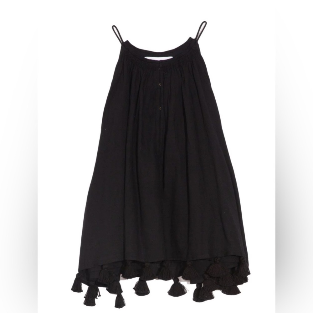 Apiece Apart Black Galisteo Tassel Tank. Size 4